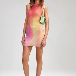 Self Portrait Rhinestone Dress